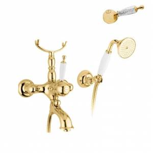 Смеситель для ванны и душа Bugnatese Oxford с декорированной рукояткой